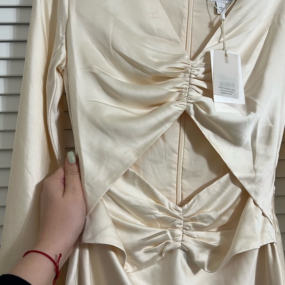 Collective Contempo Midi Dress Ivory New with Tags - Picture 5 of 5